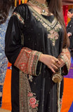 Noor Élite Draped Kaftan – Embroidered Luxury Eid Wear 2Pcs