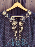 FE-1121 Dhagha Kari – Luxury Embroided & Handcrafted 3-Piece Suit