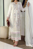 Anaya Ivory Embellished Chiffon 3-Piece Suit | Cotton Silk Inner & Raw Silk Trouser