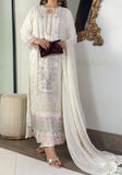 Anaya Ivory Embellished Chiffon 3-Piece Suit | Cotton Silk Inner & Raw Silk Trouser