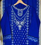 Opal Glow Chiffon – Royal Blue