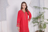 FECTN 114 2Pcs Embroidered Cotton suit shirt and trousers