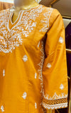 Zehra Luxe – Zard Festive | 3 Piece Cotton Farshi Shalwar Set