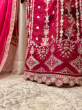 2Pcs Pure Embroidered Cotton Net Suit FE145112
