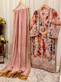 2Pcs Pure Embroidered Cotton Net Suit FE145113