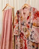 2Pcs Pure Embroidered Cotton Net Suit FE145113