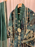 2Pcs Pure Embroidered Cotton Net Suit FE145114