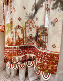 2Pcs Pure Embroidered Cotton Net Suit FE145226