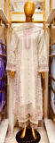 Zaria Mist White – Embroidered Cotton 3-Piece Suit with Chiffon Dupatta