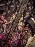 Luxury Black Embroidered Formal Gown 3 PCS