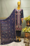 FEFRG-1112 3Pcs Embroidered Cotton suit