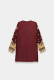 Mulberry & Mustard Embroidered 3 Piece Suit for Walima & Mehndi