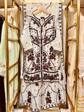 3Pcs Embroidered Chiffon Gharara - Fabric Emporium Official