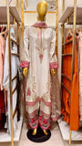 Ivory & Fuchsia Embroidered 3 Piece Suit for Nikkah & Walima