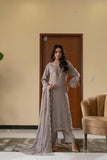 Afsana Grace – Embroidered Chiffon Eid Pret 3PC