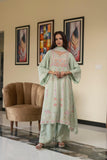Pastel Riwaayat – Aqua Mist | 3 Piece Stitched Chiffon Suit