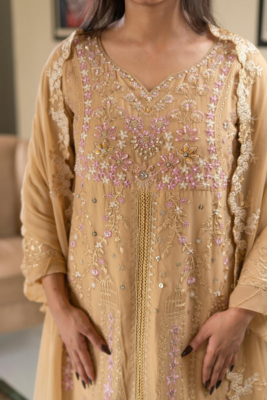 Pastel Riwaayat – Soft Skin | 3 Piece Stitched Chiffon Suit