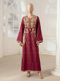 Zariah Magenta Embroidered Kaftan – 2Pcs Luxury Modest Wear