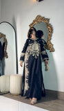 Mehr – Black Embroidered Long Shirt with Embroidered Trouser | 2Pc Luxury Pret