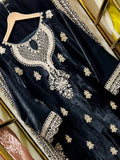 FENPS-11  Lava Siik Embroided 3pcs Suit