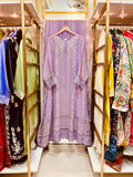 Lavender Luxe Embroidered Chiffon 3-Piece Stitched Suit – Formal Eid & Festive Wear