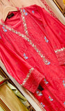 Rouge Élitaire – Embroidered Cotton 3 Piece Suit with Chiffon Dupatta