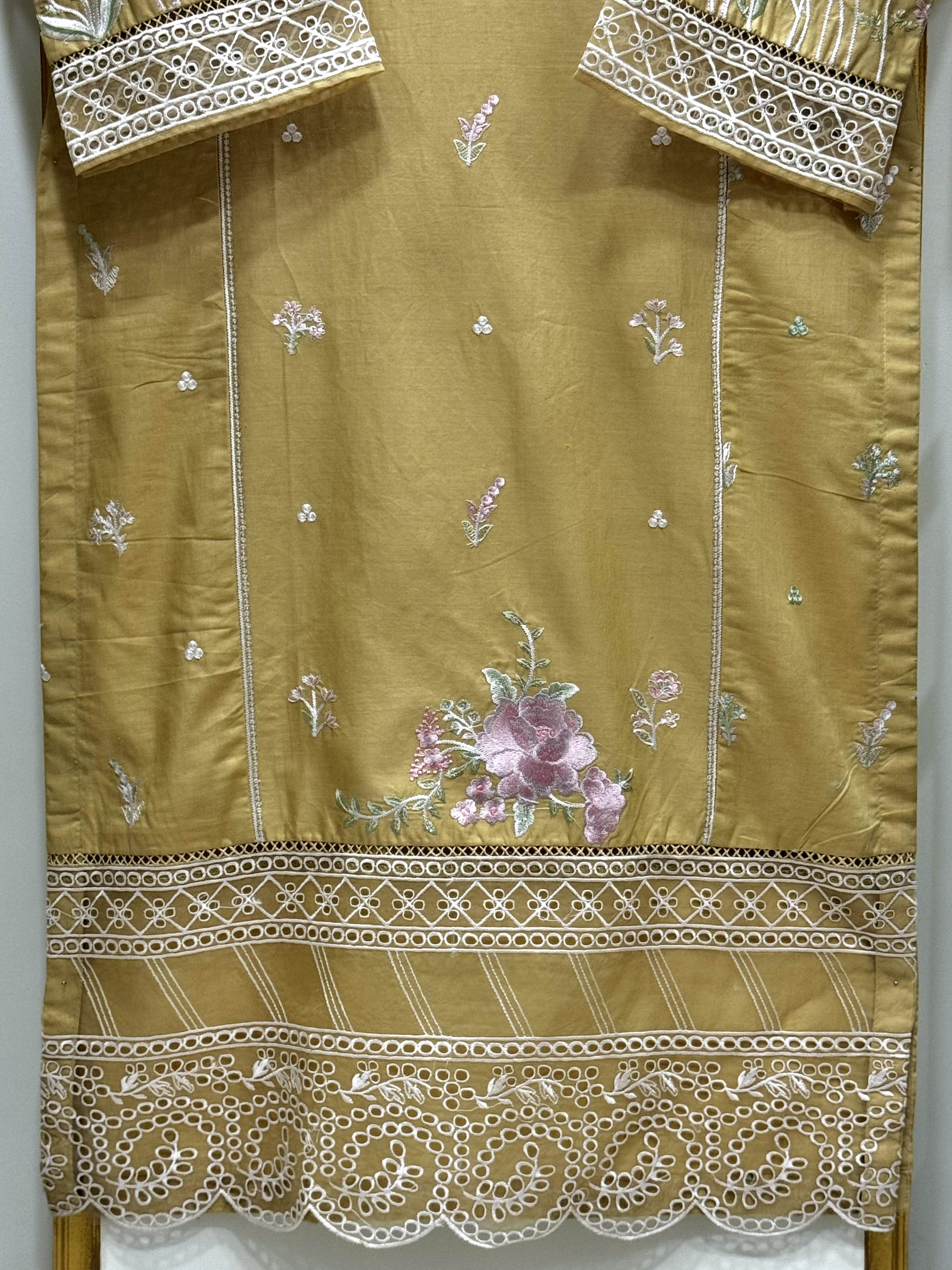 Embroidered Cotton Co-Ord Set – Premium 2Pcs Shirt & Trouser Outfit