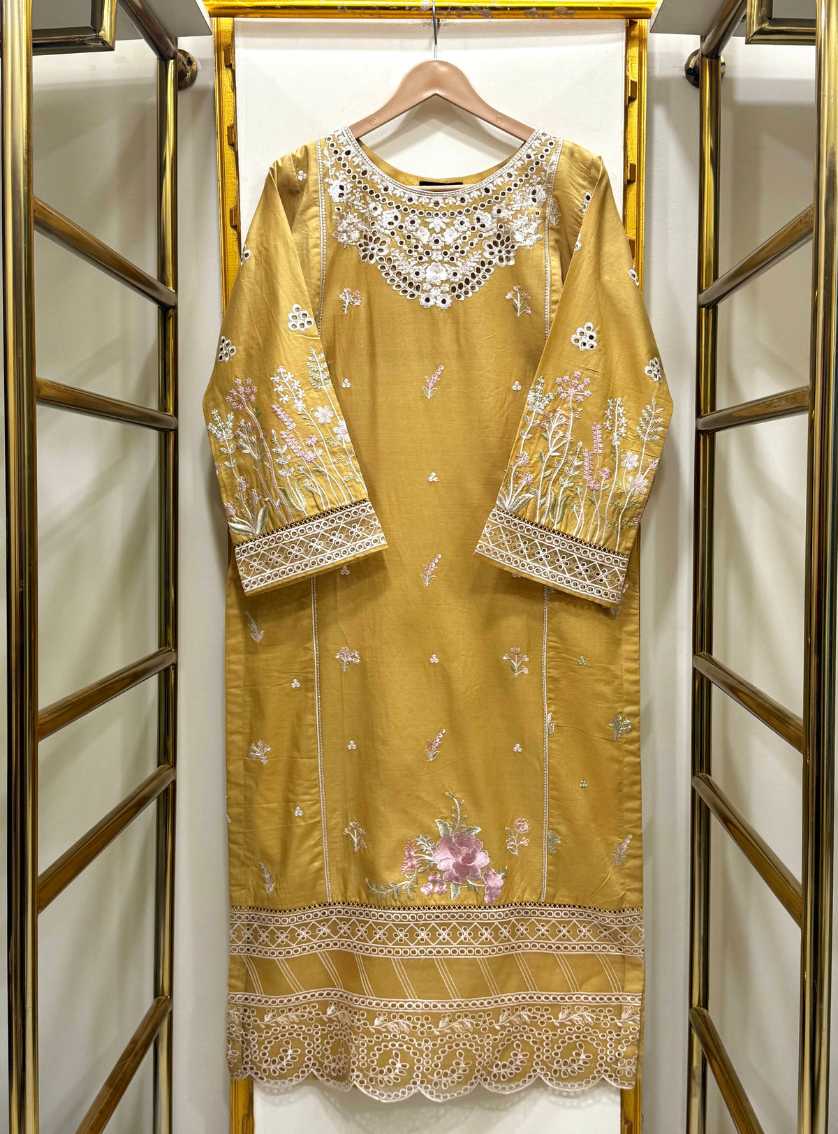 Embroidered Cotton Co-Ord Set – Premium 2Pcs Shirt & Trouser Outfit