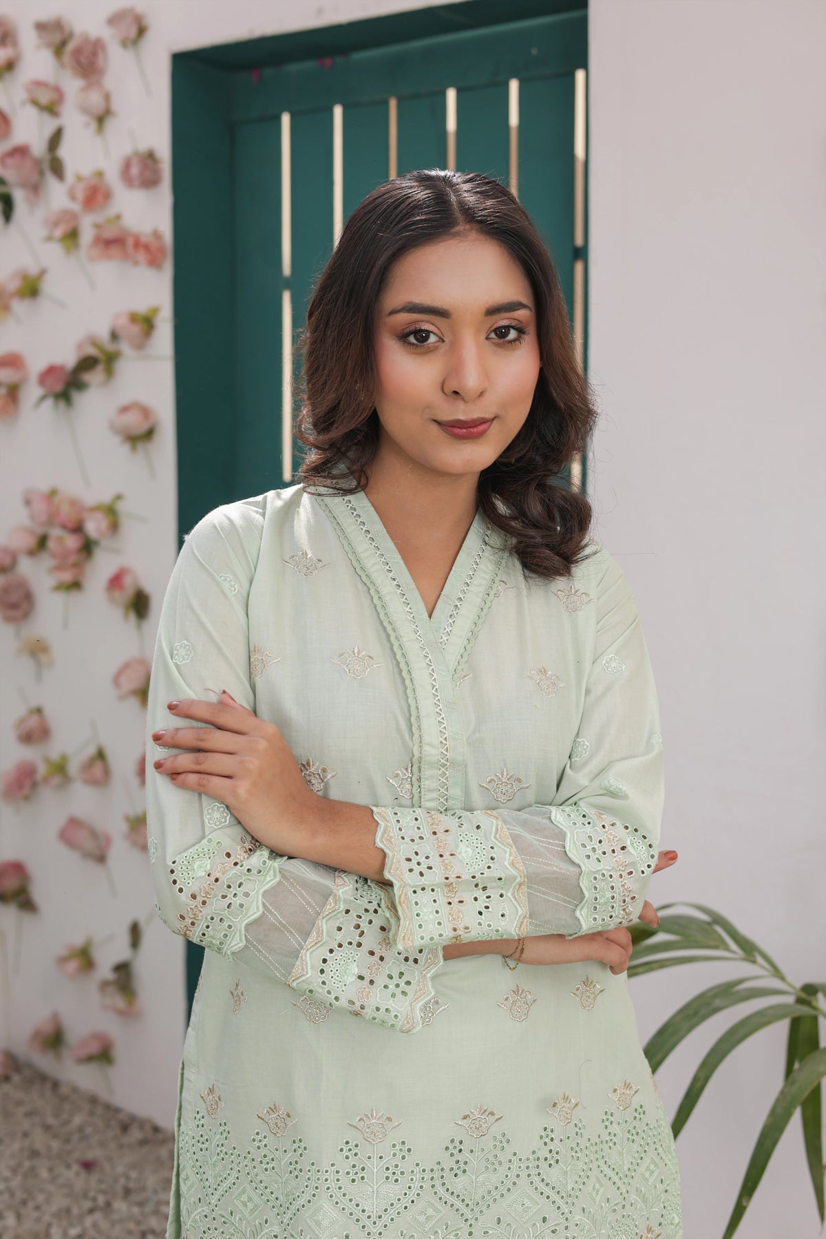 Premium Mint Cotton 2‑Piece Suit – Ready to Wear Shirt & Trouser