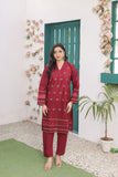 Premium Red Cotton 2‑Piece Suit – Ready to Wear Shirt & Trouser