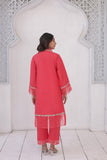 FECTN 114 2Pcs Embroidered Cotton suit shirt and trousers