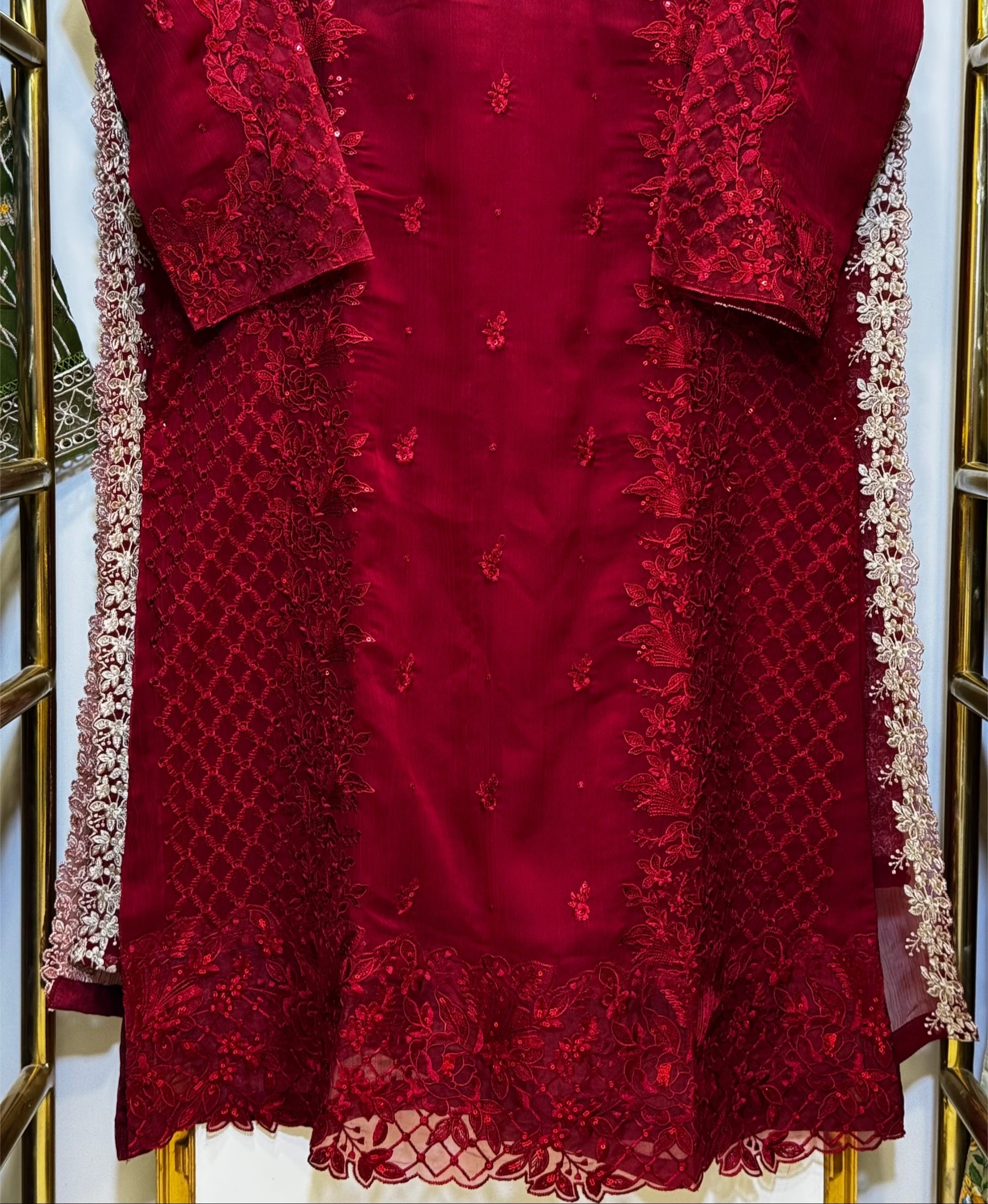 Dhagha Kari – 3Pcs Embroidered Suit | Luxury Threadwork Collection