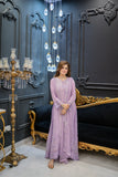 Lavender Luxe Embroidered Chiffon 3-Piece Stitched Suit – Formal Eid & Festive Wear