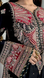 The Royal Black Embroidered Kaftan