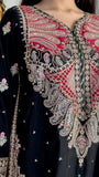 The Royal Black Embroidered Kaftan
