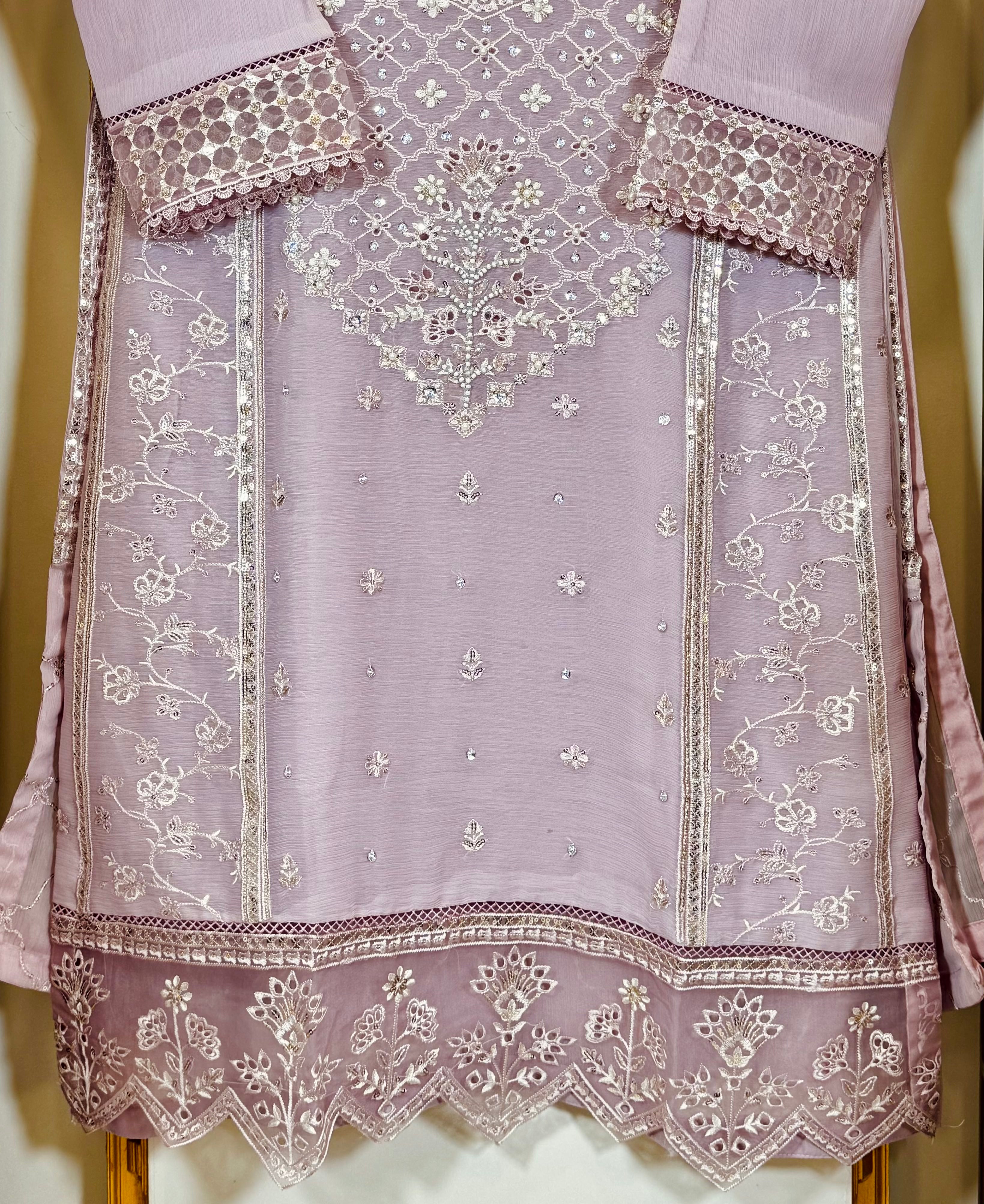 Celestial Pearl Chiffon – Lilac