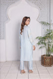 Sky Blue Embroidered Cotton 2-Piece Suit – Premium Summer Lawn Set for Women