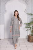 FECTN 114 2Pcs Embroidered Cotton suit shirt and trousers