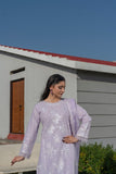 Zarif Embroidered Lilac Cotton Ensemble  3 PCS