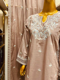 Zehra Luxe – Shehr-e-Grey | 3 Piece Cotton Farshi Shalwar Ensemble