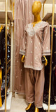 Zehra Luxe – Shehr-e-Grey | 3 Piece Cotton Farshi Shalwar Ensemble
