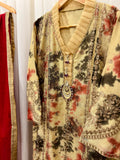 2Pcs Pure Embroidered Cotton Net Suit FE145115