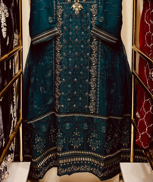 Luxury Bottel Green Gown