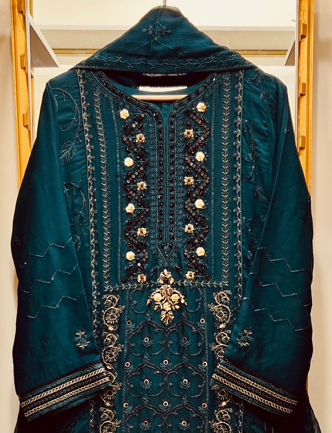 Luxury Bottel Green Gown