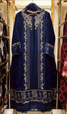 Mahveen Navy Luxe Eidit Gown