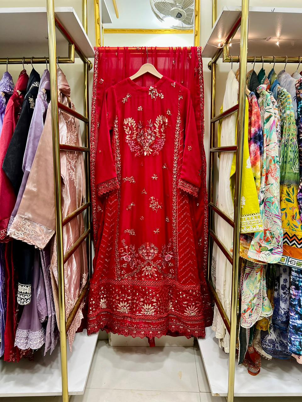 Ruby Reign Luxury Gown 3pcs