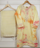 2Pcs Embroidered Cotton Net Set – Shirt & Dupatta