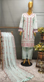 FEFRG-1112 3Pcs Embroidered Cotton suit