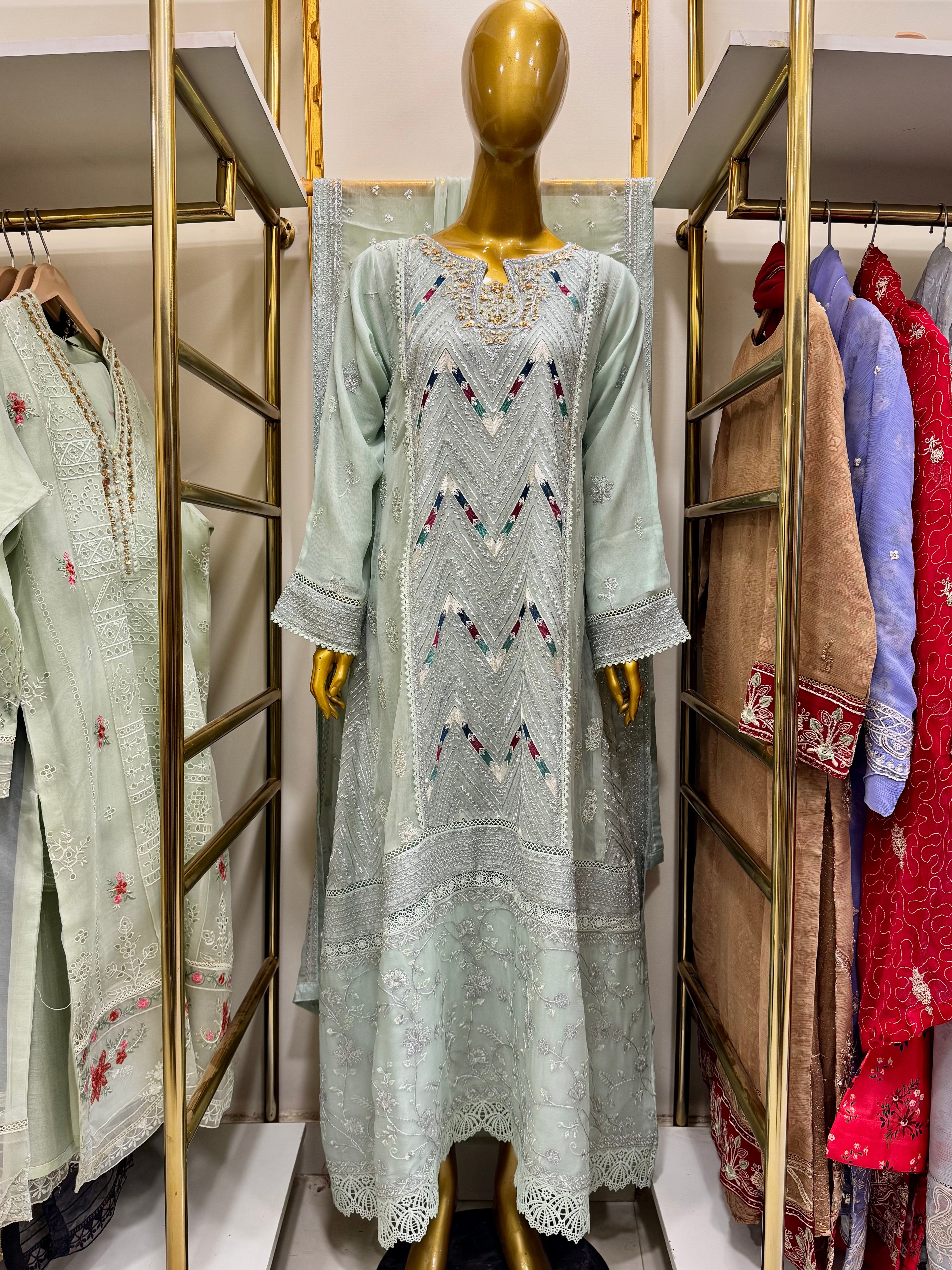 Elysian Dream – Luxury Embroidered Bamber Chiffon Gown